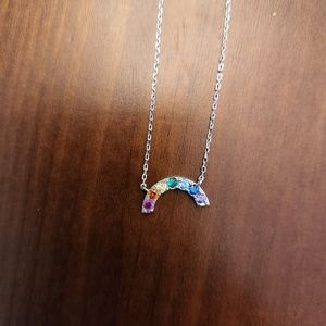Rainbow charmed aroma necklace